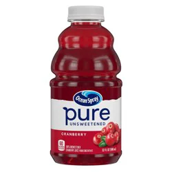 Ocean Spray Pure Unsweetened Cranberry Juice From Concentrate - 32 fl oz