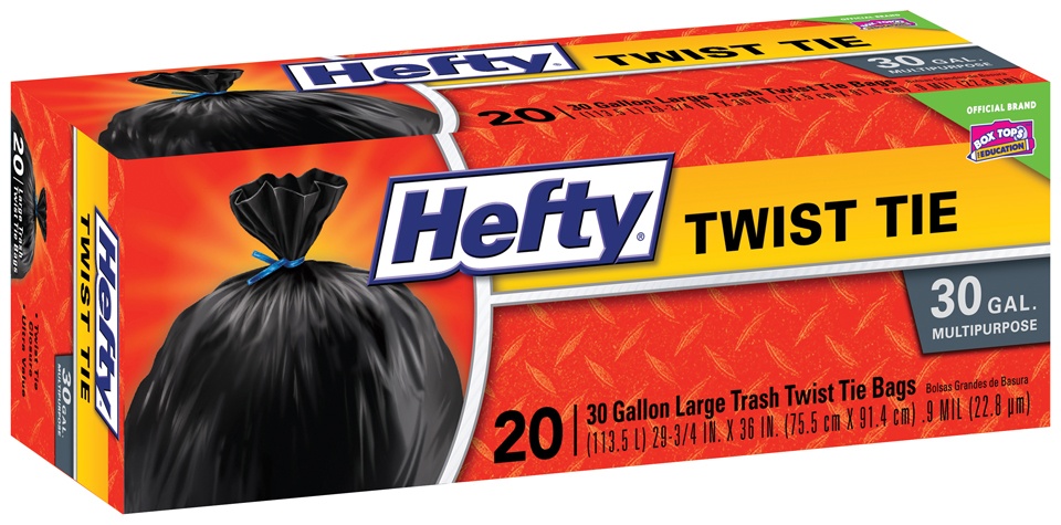 slide 2 of 6, Hefty Trash Bag Twist Tie, 20 ct