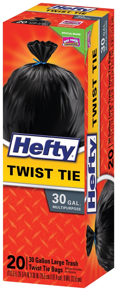 slide 3 of 6, Hefty Trash Bag Twist Tie, 20 ct