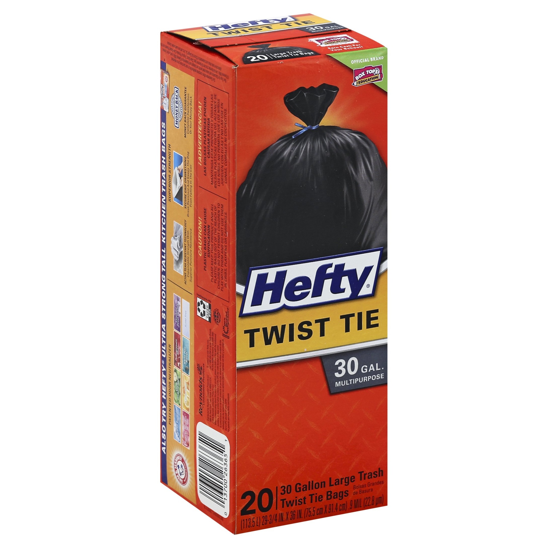 slide 1 of 6, Hefty Trash Bag Twist Tie, 20 ct