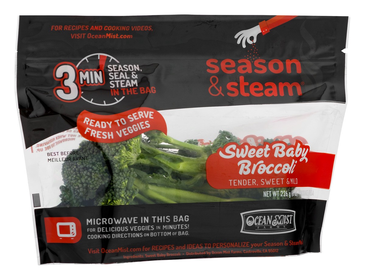 slide 2 of 9, Ocean Mist Farms Season & Steam Sweet Baby Broccoli, 8 oz