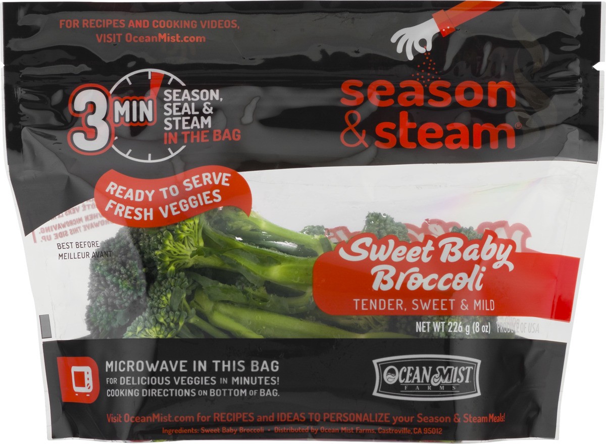 slide 8 of 9, Ocean Mist Farms Season & Steam Sweet Baby Broccoli, 8 oz