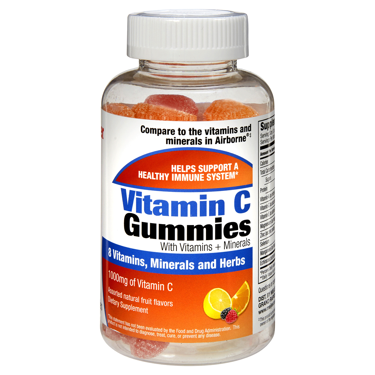 slide 1 of 2, Meijer Vitamin C Gummies, 42 ct