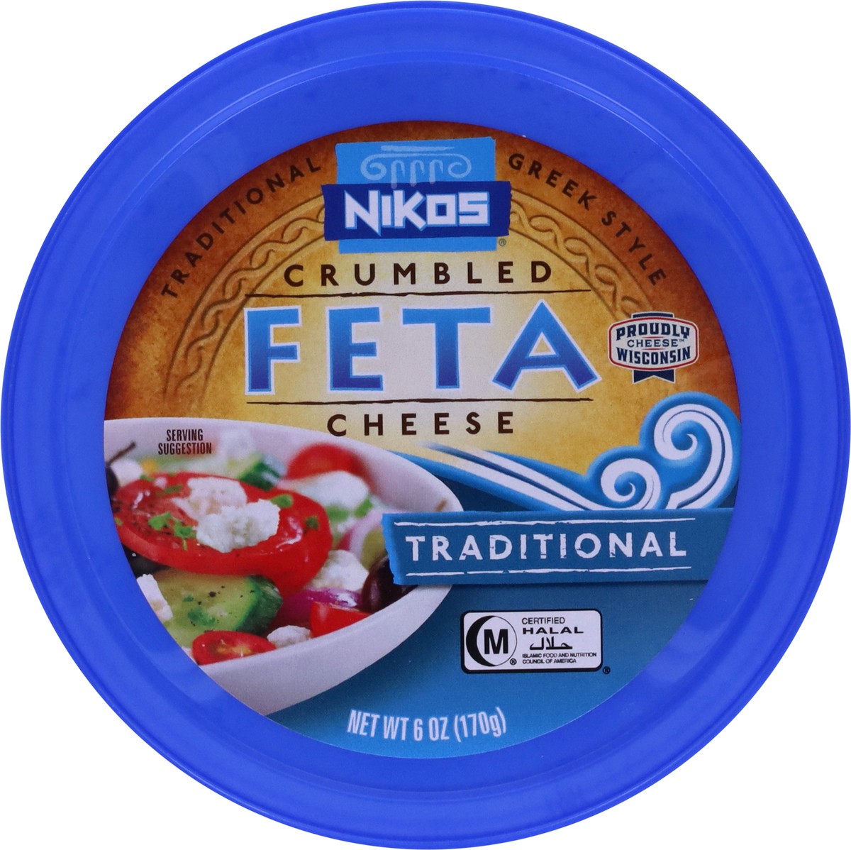 slide 7 of 11, Nikos Traditional Crumbled Feta Cheese 6 oz, 6 oz