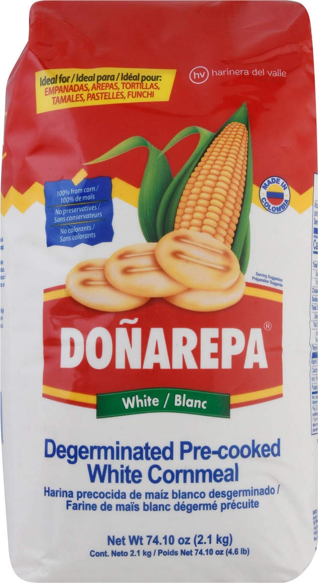 slide 1 of 13, Doñarepa Degerminated Pre-Cooked Cornmeal 74.10 oz, 74.10 oz