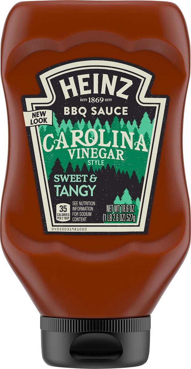 slide 4 of 14, Heinz Carolina Vinegar Style Sweet & Tangy Barbecue BBQ Sauce, 18.6 oz Bottle, 18.6 oz