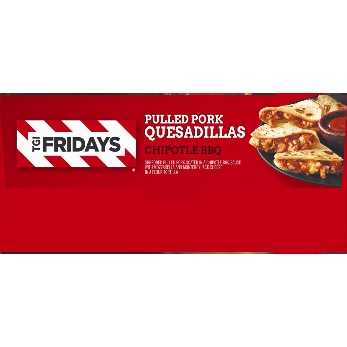 slide 4 of 7, T.G.I. Friday's Pulled Pork Quesadillas, Frozen Appetizer, 4 ct - 16.0 oz Box, 454 g