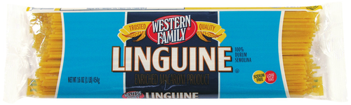 slide 1 of 1, Western Family Linguine Pasta, 16 oz