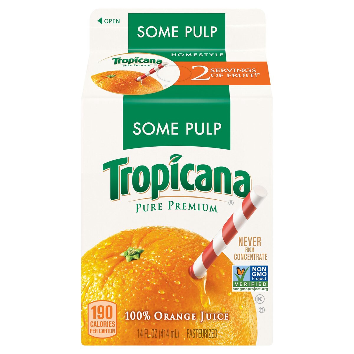 slide 1 of 1, Tropicana 100% Juice - 0 oz, 0 oz