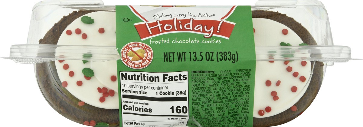 slide 7 of 10, Lofthouse White Iced Holiday Choc Cookies, 13.5 oz