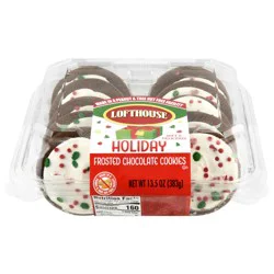 Lofthouse White Iced Holiday Choc Cookies