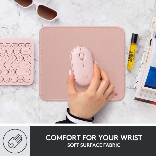 slide 8 of 8, Logitech Studio Series Mouse Pad in Dark Rose, 1 ct