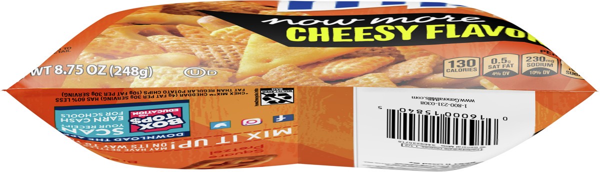 slide 3 of 9, Chex Mix Snack Mix, Cheddar, Savory Snack Bag, 8.75 oz, 8.75 oz