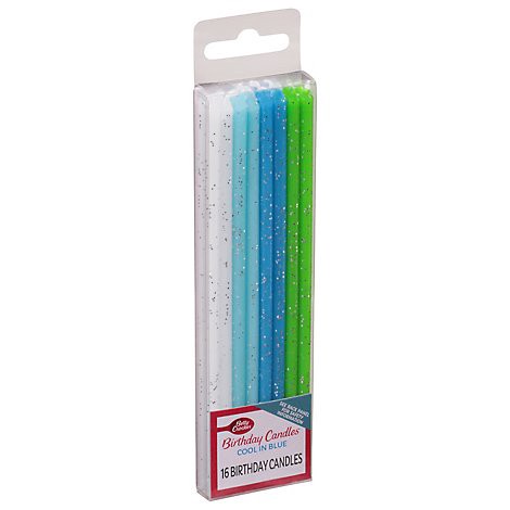 slide 1 of 1, Bc Premium Cool In Blue Candle - 16 CT, 16 ct