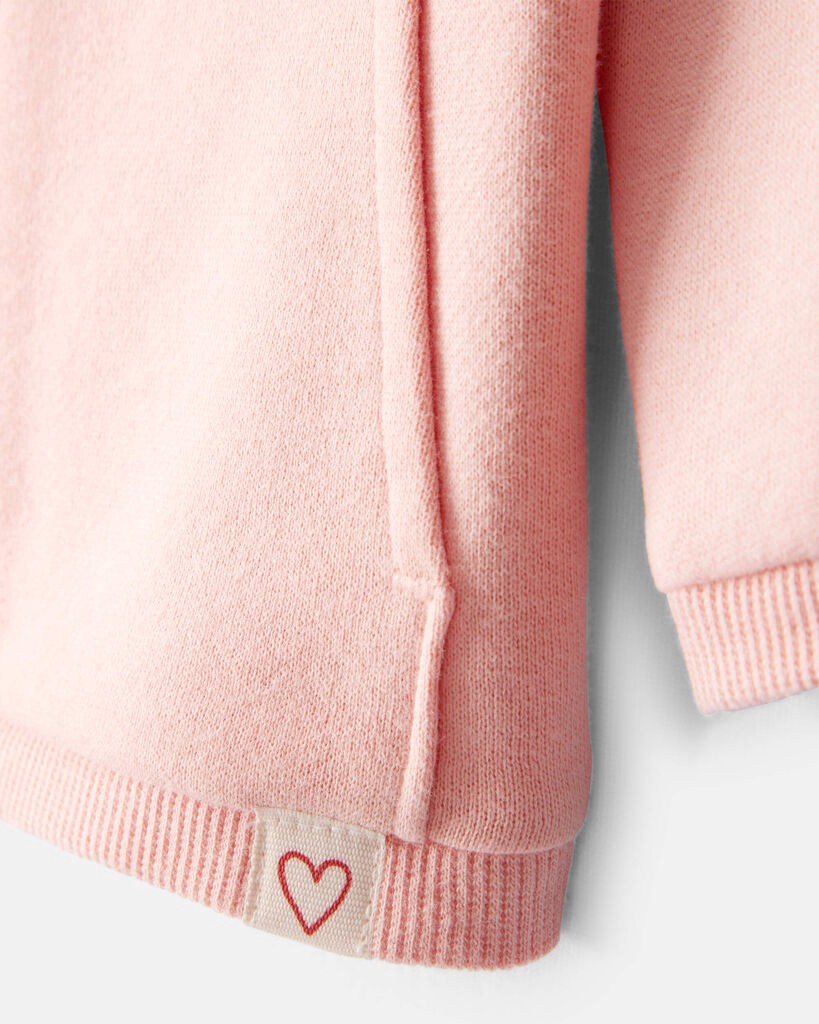 slide 2 of 3, Carter's Carters Baby Girl DayDream Fleece Long-Sleeve Zip-Up Jacket - Pink Pink 3M, 1 ct