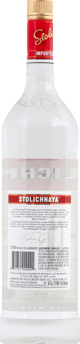 slide 4 of 7, Stoli Vodka, 1 liter