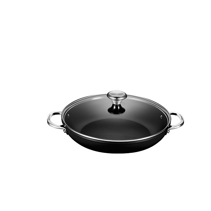 slide 1 of 1, Le Creuset Toughened Nonstick Pro Covered Shallow Casserole, 4 qt