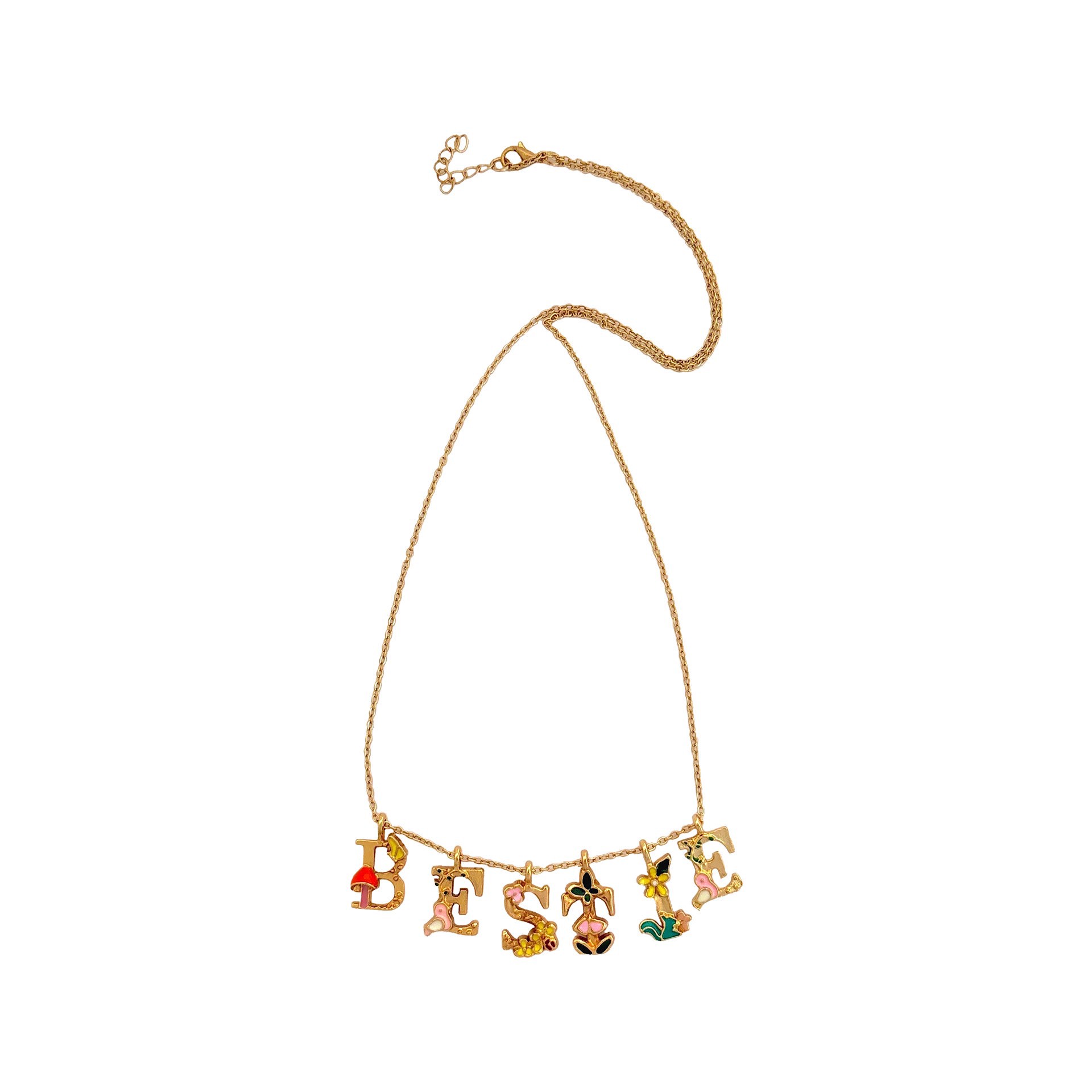 slide 3 of 3, Blue Moon Studio Flower Alphabet Charm Set, 26 letters