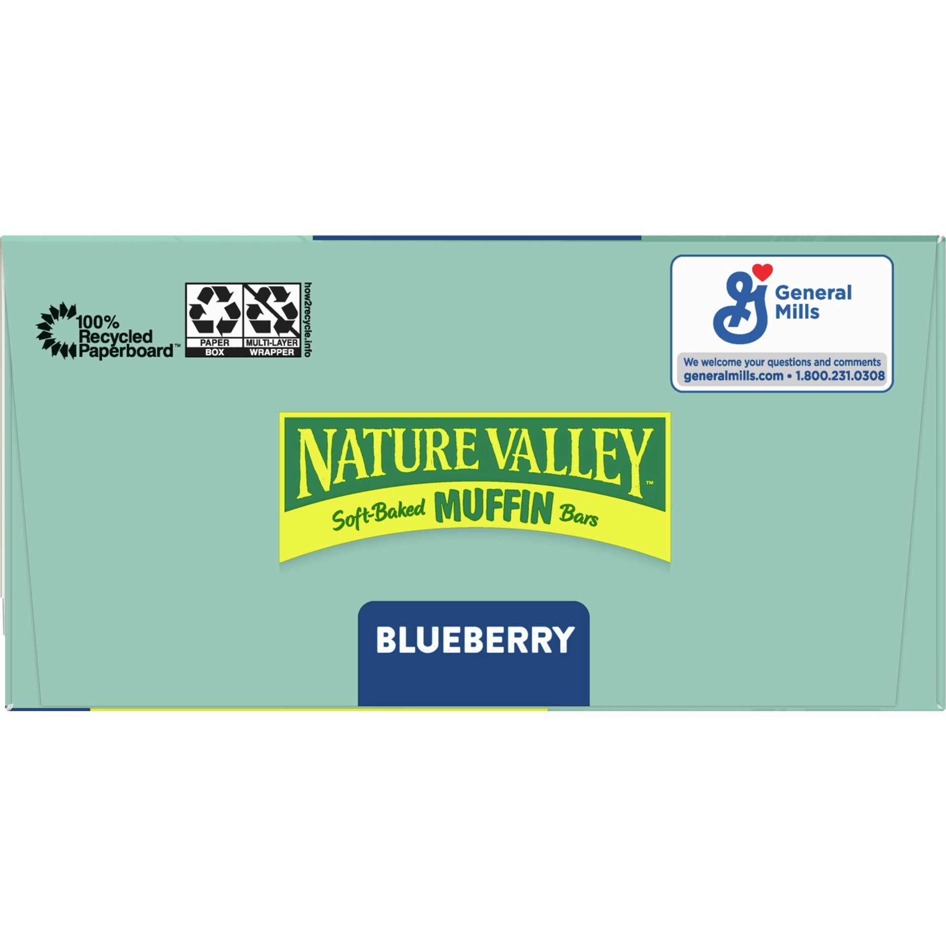 slide 3 of 19, Nature Valley Soft-Baked Muffin Bars, Blueberry, Snack Bars, 10 Bars, 12.4 OZ, 10 ct