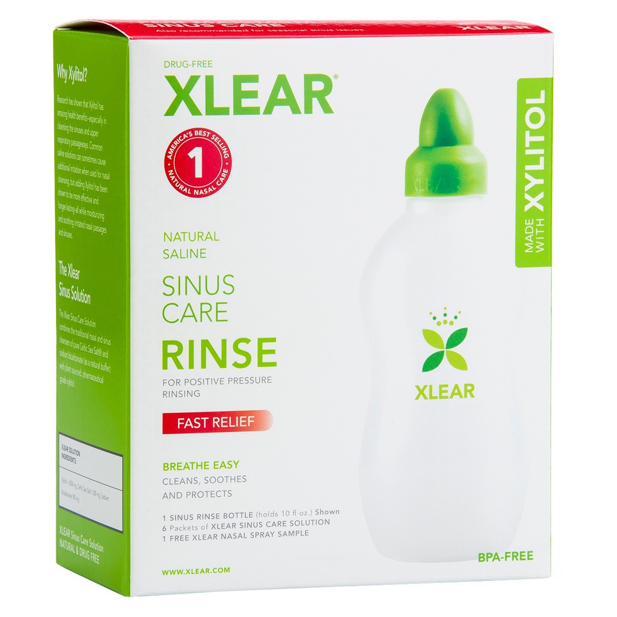 slide 1 of 9, Xlear Sinus Rinse Kit, 1.5 oz
