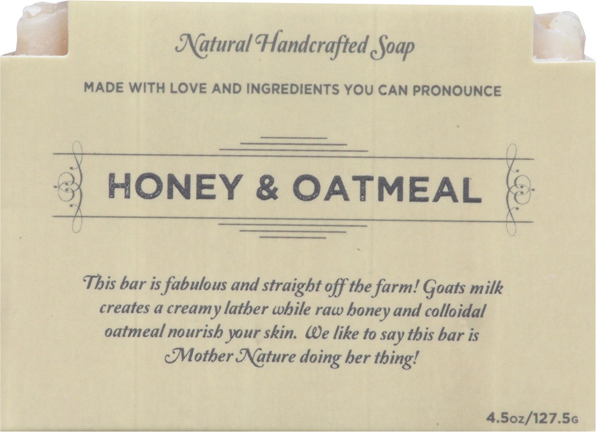 slide 3 of 9, Kuhdoo Natural Handcrafted Honey & Oatmeal Soap 4.5 oz, 4.5 oz