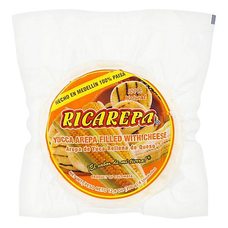 slide 1 of 1, La Fe Ricarepa Yucca Arepa Filled With Cheese - 12.4 Oz, 12.4 oz