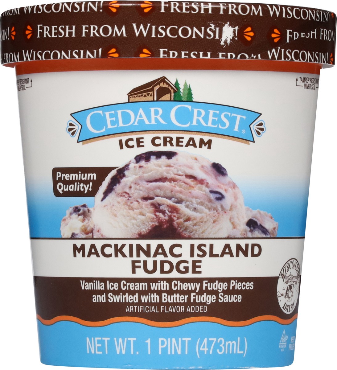 slide 10 of 13, Cedar Crest Mackinac Island Fudge Ice Cream 1 pt, 1 pint