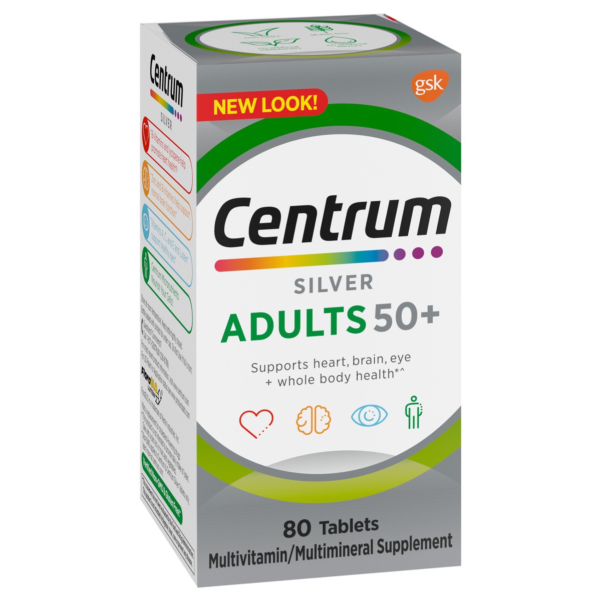 slide 8 of 9, Centrum Silver Adult, 80 ct