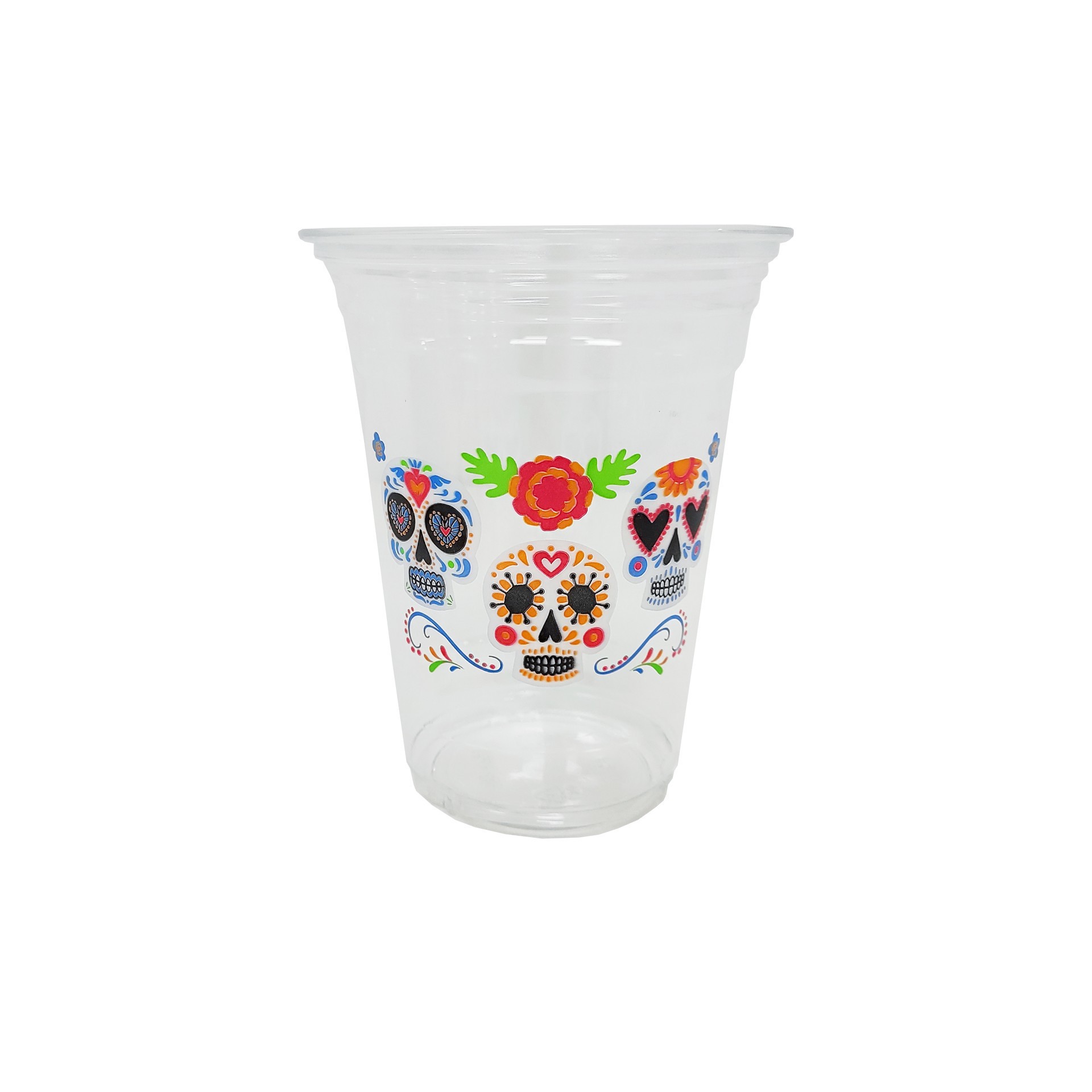 slide 4 of 4, 16oz. Day Of The Dead Plastic Cups, 12ct. By Ashland, 12 ct
