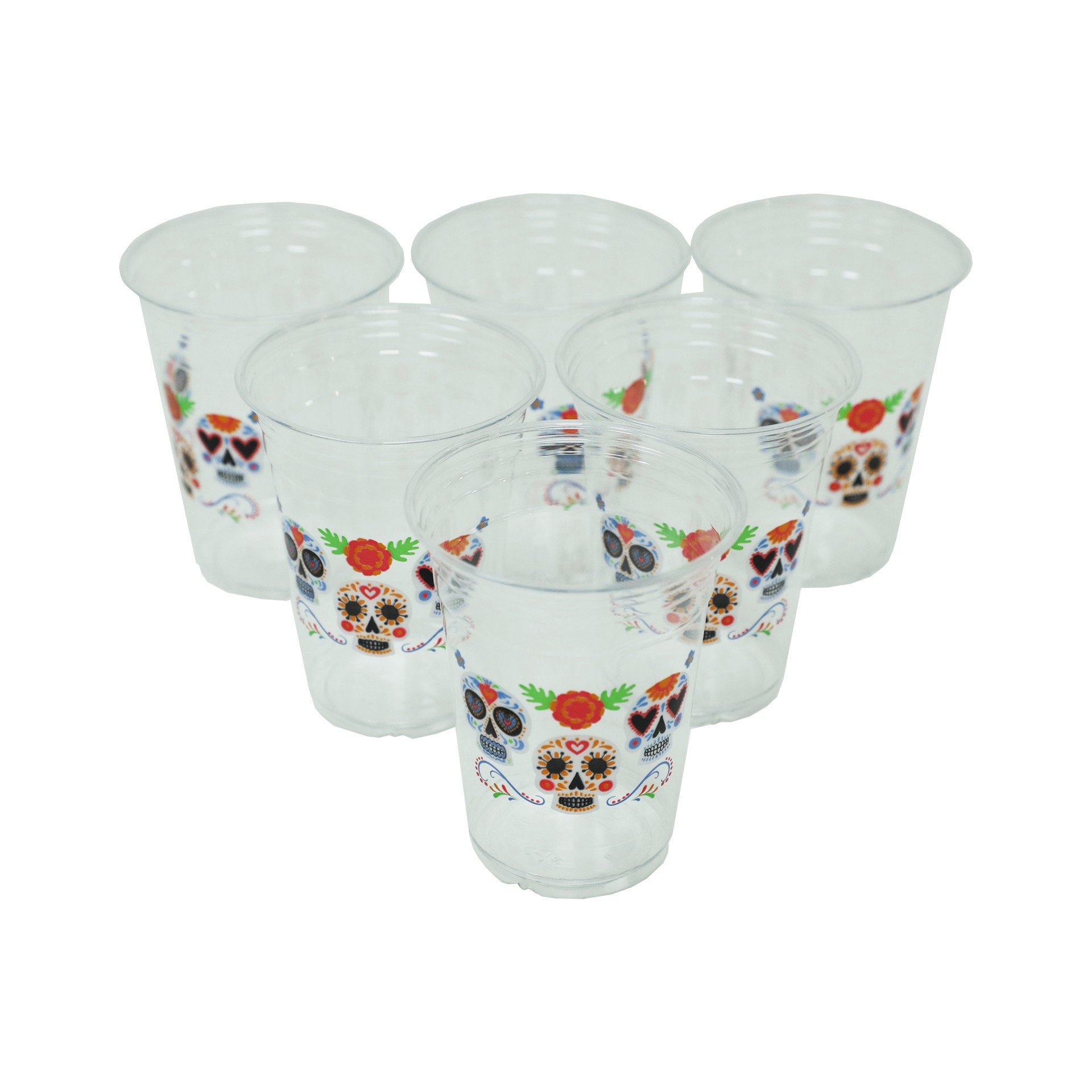 slide 3 of 4, 16oz. Day Of The Dead Plastic Cups, 12ct. By Ashland, 12 ct