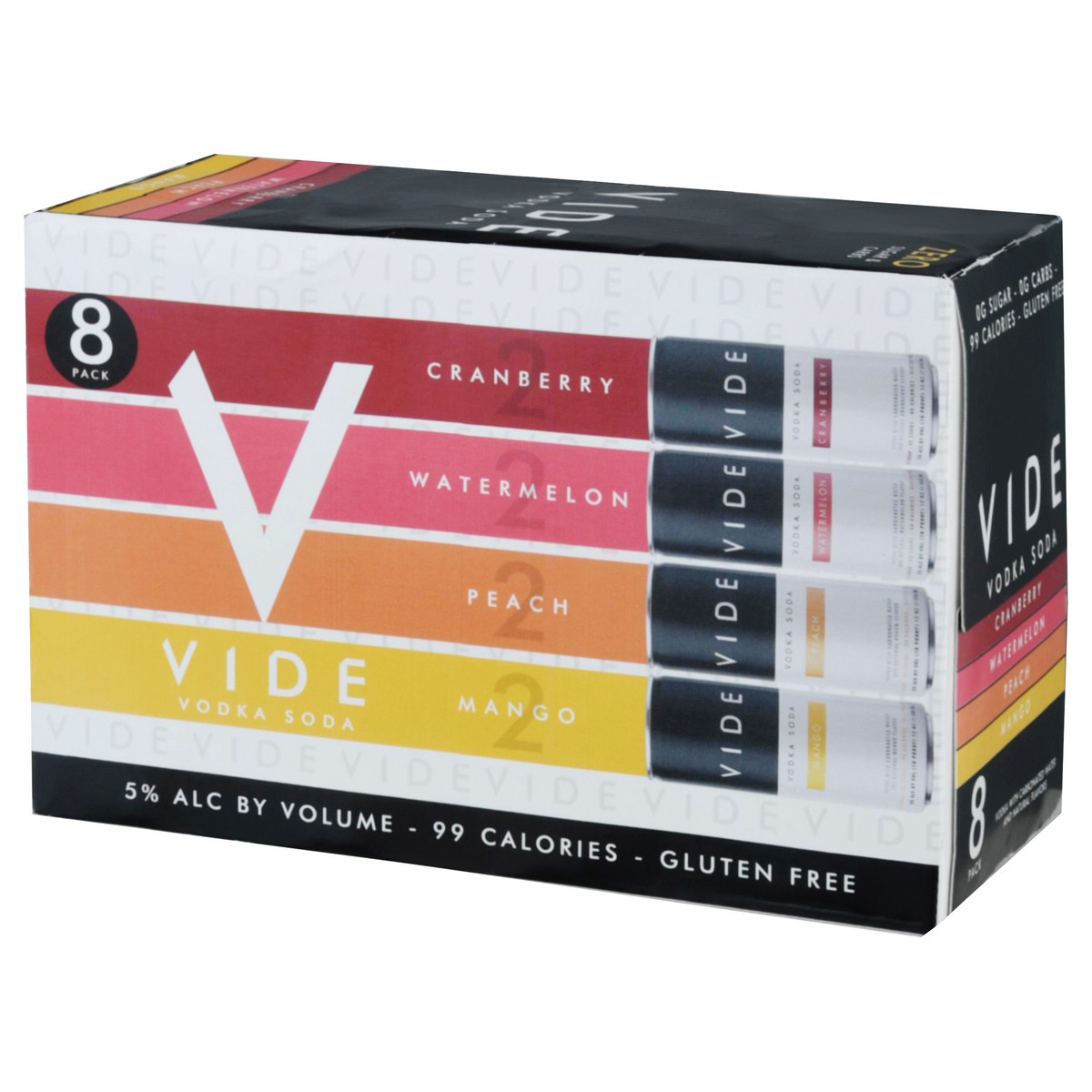 slide 3 of 12, Vide Vodka Soda Cocktail Variety Pack, 8 ct; 12 oz