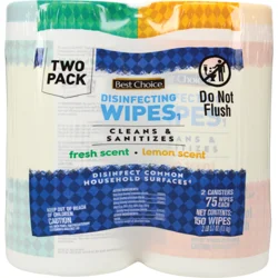 Best Choice Disinfecting Wipes Twin Pack