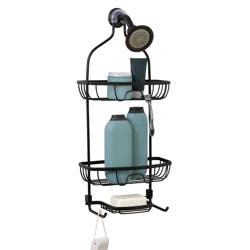 Zenna Home Rustproof Black Shower Caddy