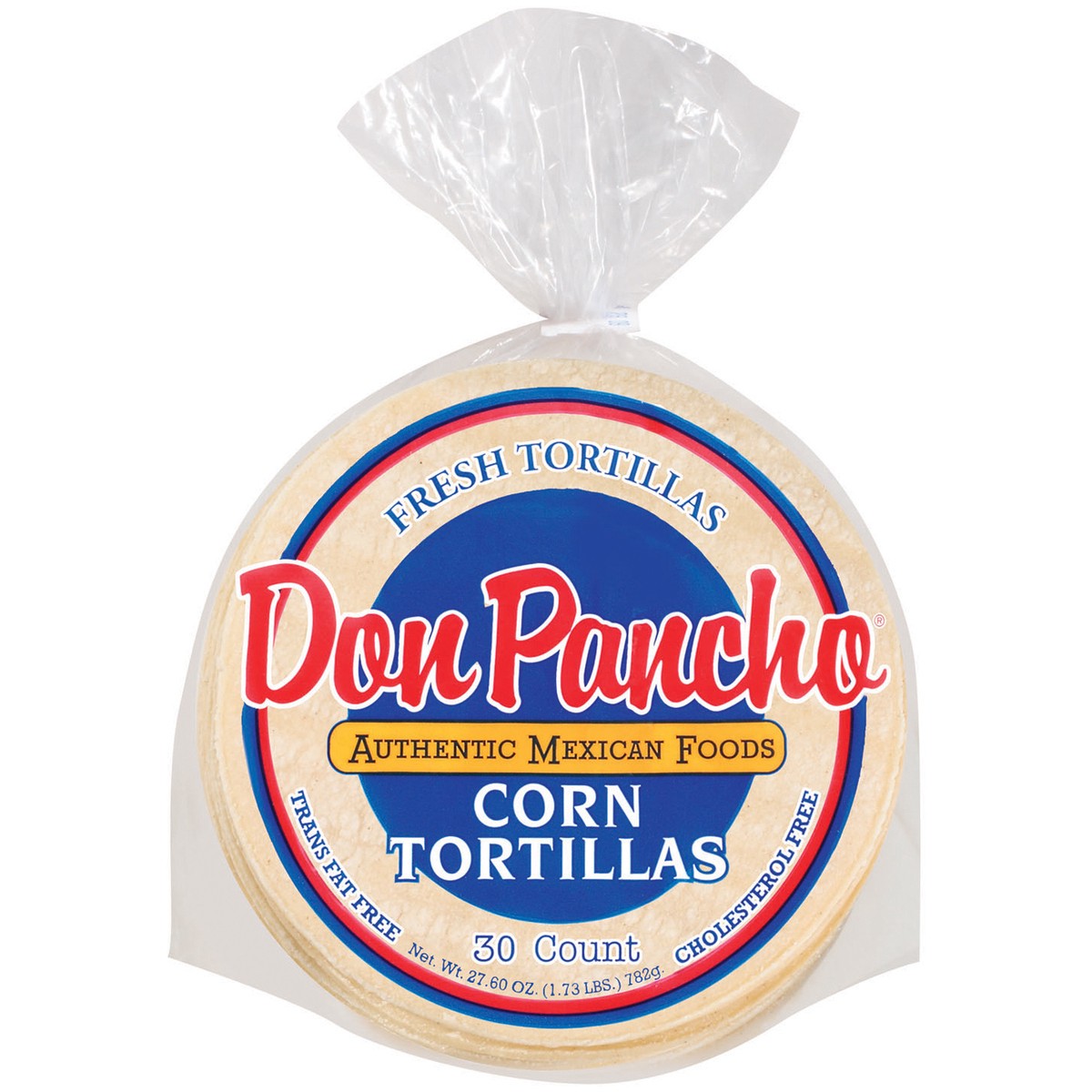 slide 2 of 2, Don Pancho Tortillas Corn Bag 30 Count - 27.6 Oz, 27.6 oz