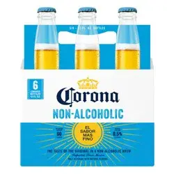 Corona Non-Alcoholic Malt Beverage Mexican Import Brew, 6 pk 12 fl oz Bottles, less than 0.5% ABV