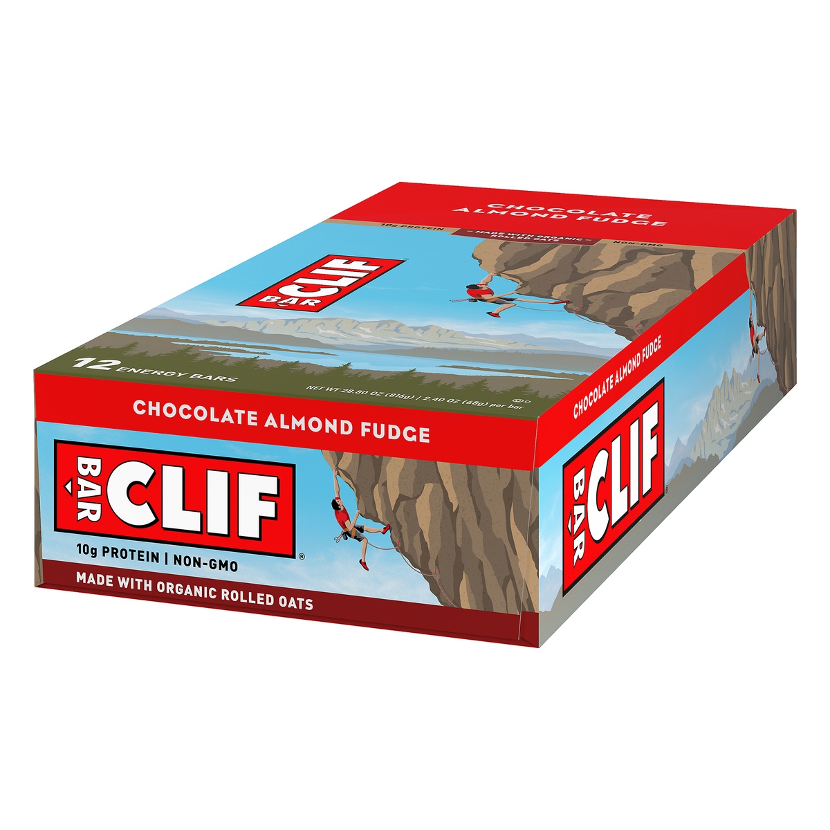 slide 3 of 10, CLIF Chocolate Almond Fudge Bar, 12 ct; 2.4 oz