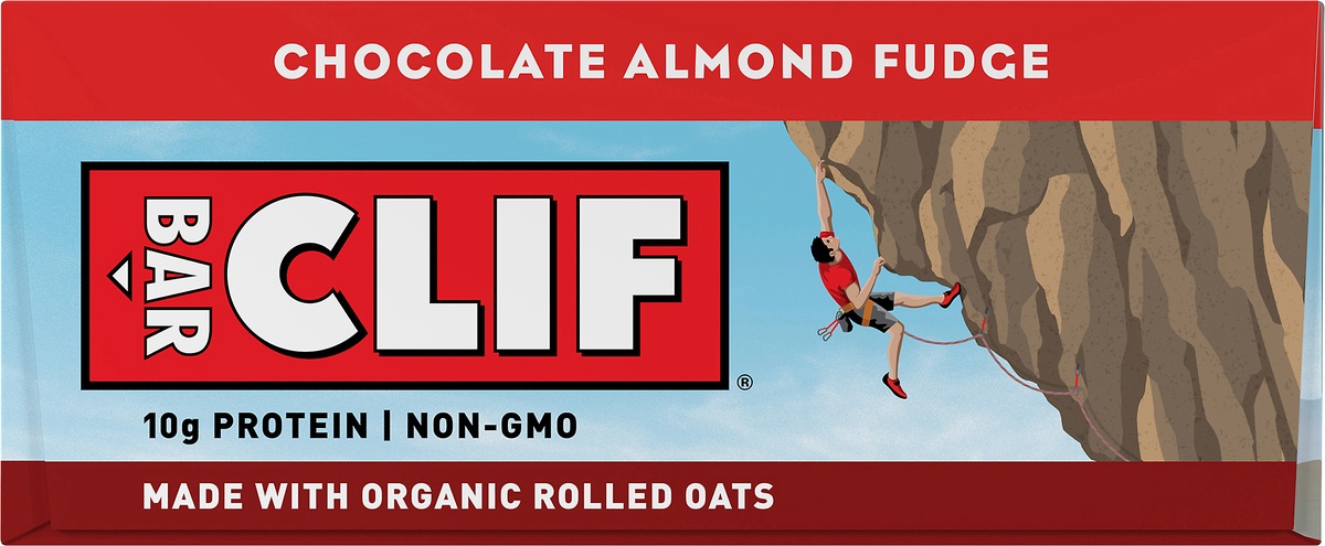 slide 10 of 10, CLIF Chocolate Almond Fudge Bar, 12 ct; 2.4 oz
