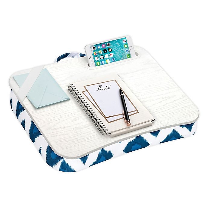 slide 1 of 1, LapGear Designer Lap Desk - Navy Ikat, 1 ct