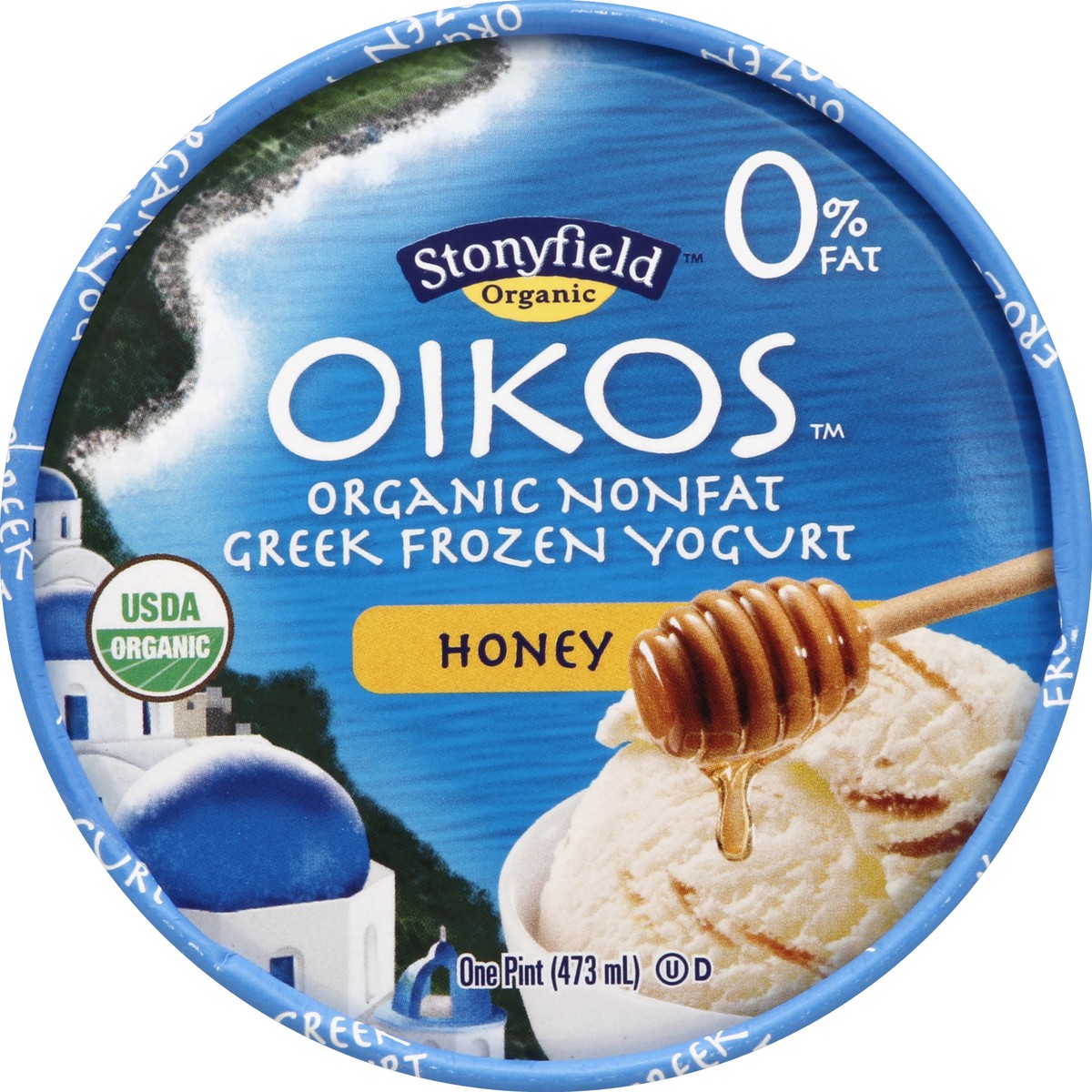 slide 3 of 3, Oikos Frozen Yogurt 1 pt, 1 pint