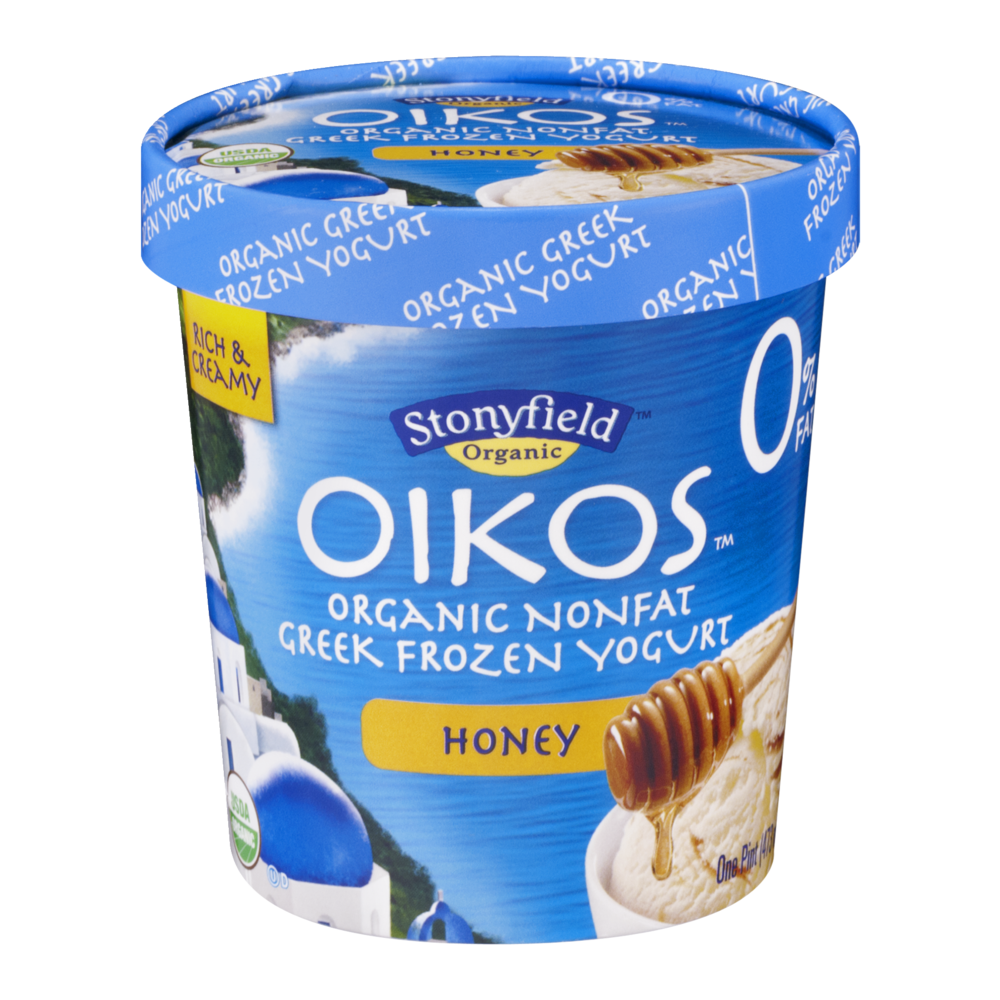 Oikos Frozen Yogurt, Greek, Nonfat, Organic, Honey 1 pint Shipt