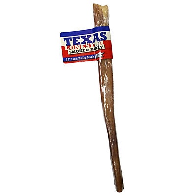 slide 1 of 1, Texas Lone Star Smoked Bully Stick, 12 in