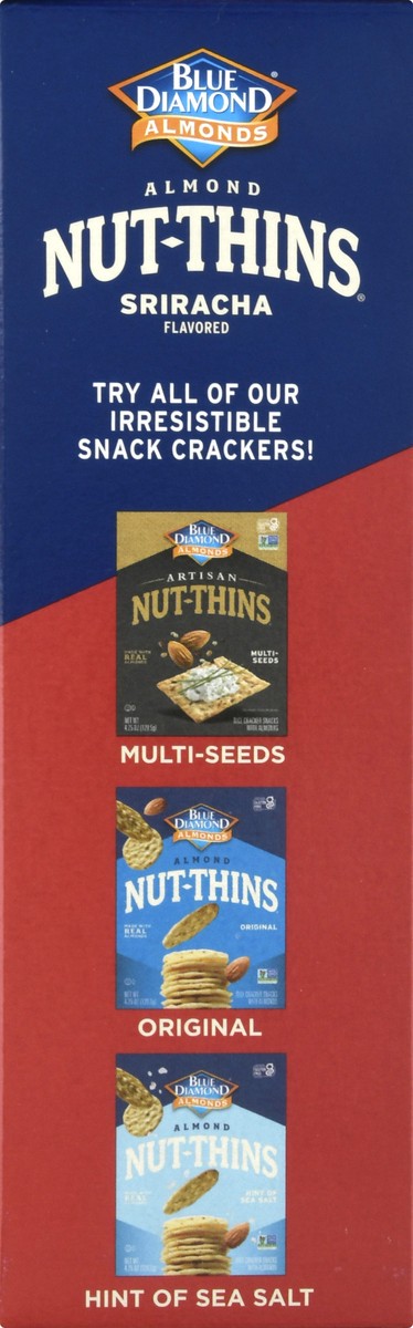 slide 7 of 9, Blue Diamond Sriracha Almond Nut Thins, 4.25 oz