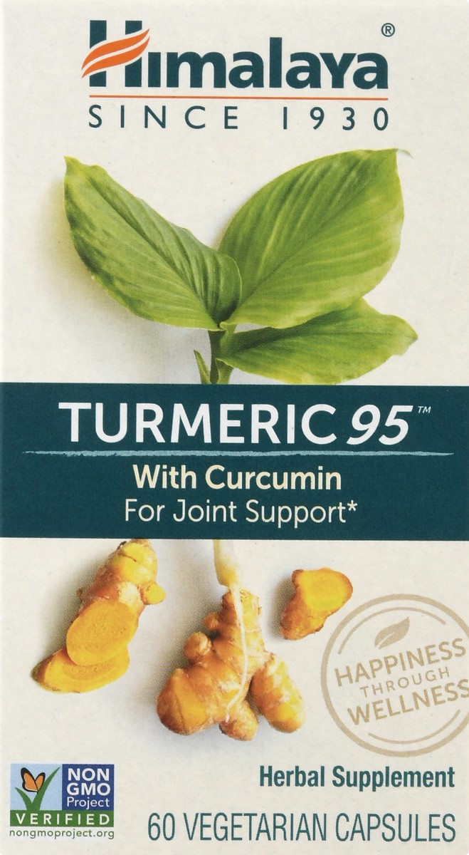 slide 8 of 12, Himalaya Vegetarian Capsules Turmeric 95 with Curcumin 60 ea, 60 ct