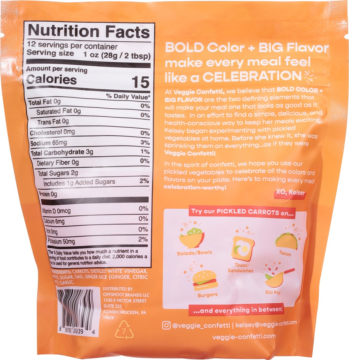 slide 6 of 9, Veggie Confetti Pickled Carrots- 12 oz, 12 oz