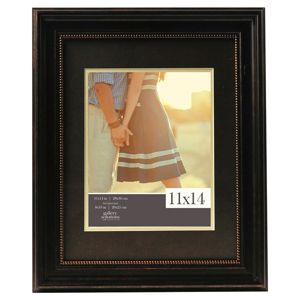 slide 1 of 1, Pinnacle 11 x 14 Distressed Bronze with Bead Frame, 1 ct