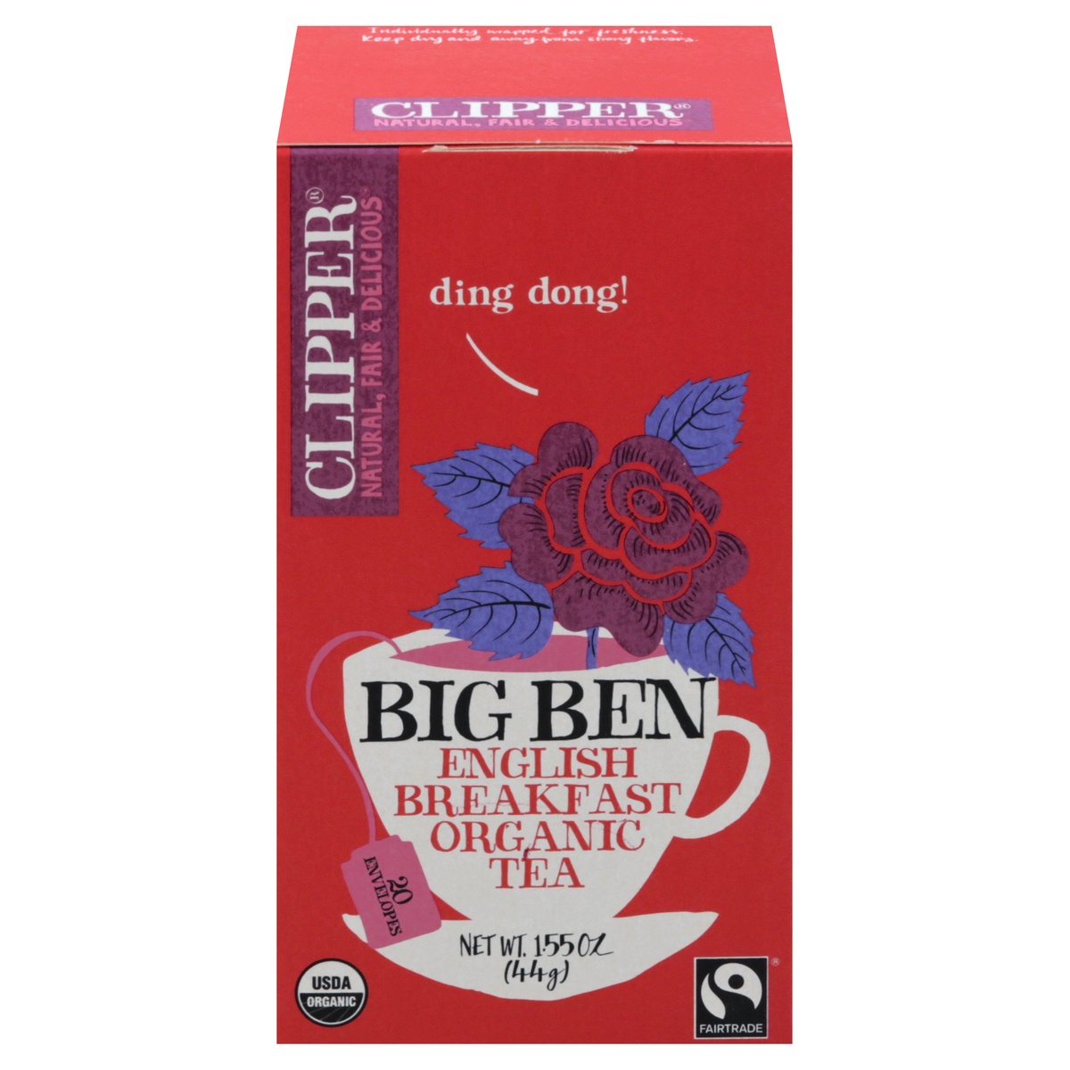 slide 1 of 1, Clipper Tea Big Ben English Breakfast Organic Black Tea, 20 ct