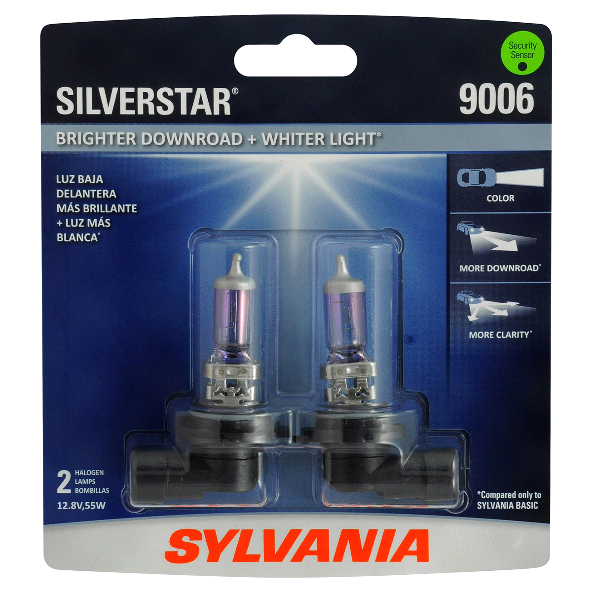 slide 1 of 6, Sylvania 9006 SilverStar Headlight, 2 ct