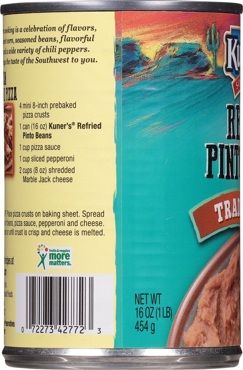 slide 4 of 5, Kuner's Southwest Refried Traditional Pinto Beans 16 oz, 