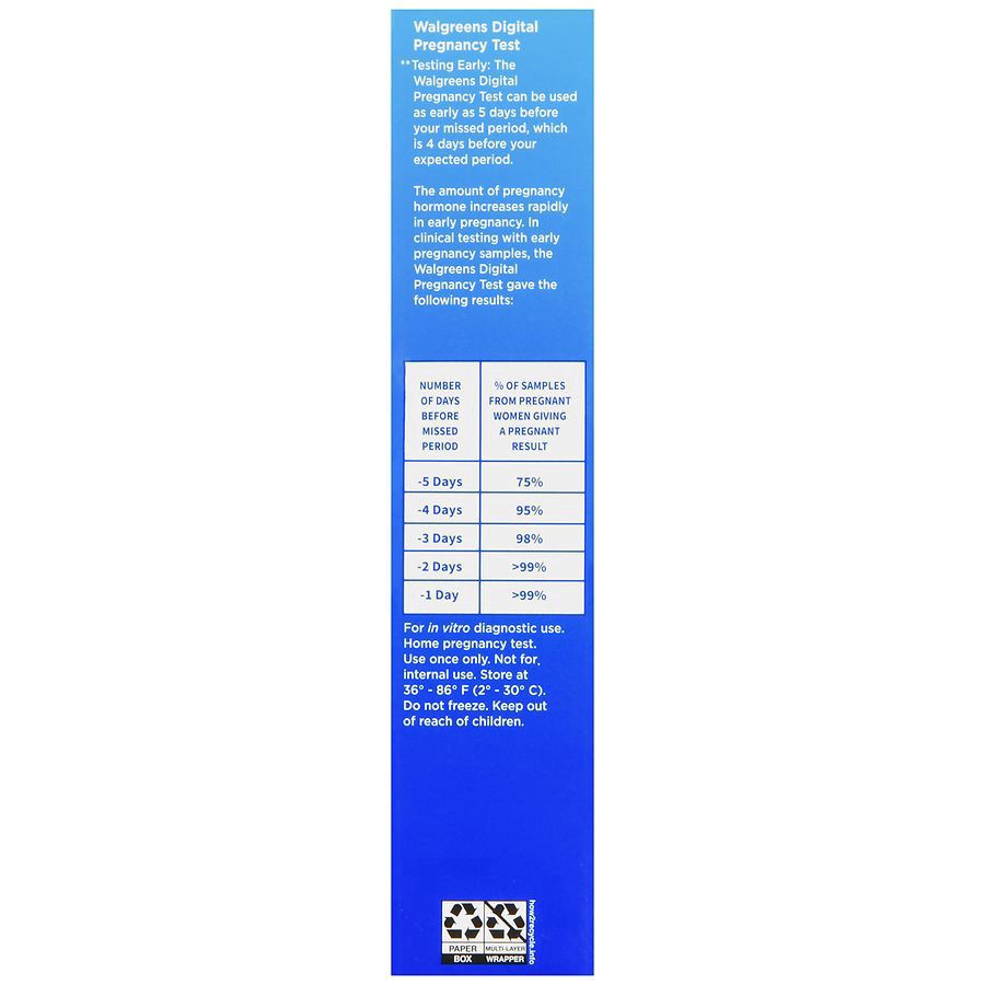 slide 5 of 5, Walgreens Digital Pregnancy Tests, 2 ct