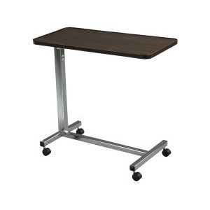 slide 1 of 1, Drive Medical Non Tilt Top Overbed Table, Chrome, 1 ct